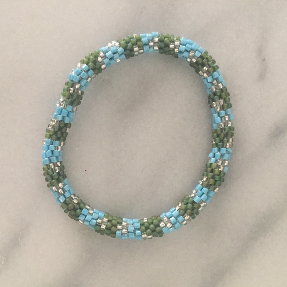 Beaded roll bracelet